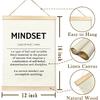 TAEDIN Mindset Motivational Definition Poster Hanger Frame, Pirational Wooden Canvas Artwork Mental Health Print Hanging Sign, Positive Quotes for