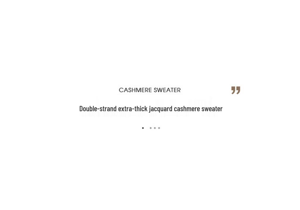 Women's Retro Thickened High Neck Cashmere Jacquard Pullover Sweater for Autumn/Winter