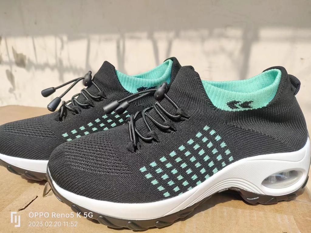 Spring cross-border women's shoes fashion versatile sports shoes casual shoes large size air cushion one pedal single shoes