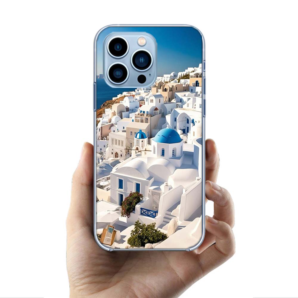 

Greece in summer. Santorini Cases Phone Case For Iphone 17E 16E 17 Air 16 Pro Max 15 Pro 14 Plus 11 13 12 Mini Cover Cases Compa iPhone 14 Pro Max