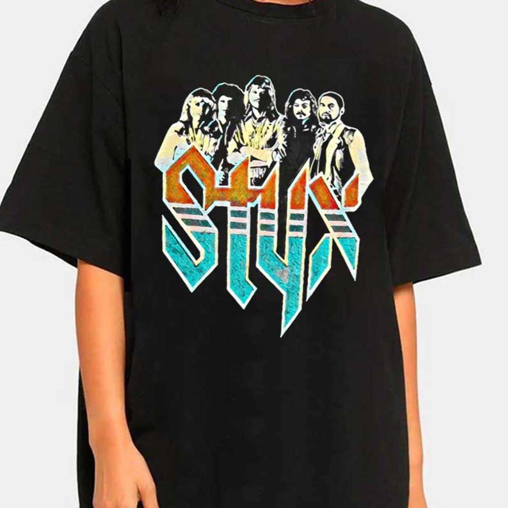 

Styx band vtg ARTWORK Black T-shirt Unisex All sizes S to 45Xl Unisex T-Shirt S