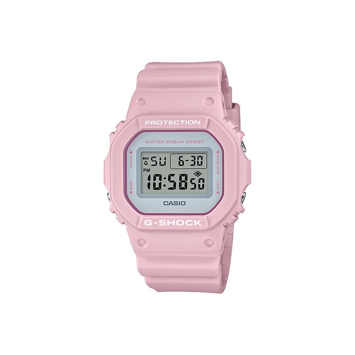 Мужские часы CASIO Серия G-SQUAD Синие часы DW-5600SC-4 DW-5600SC-4 Pink Strap