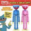 Poppy Playtime Huggy Wuggy Deluxe Action Figure with Changeable Facial Series 1 Expressions, 12-Inch Tall, [Officially Licensed]