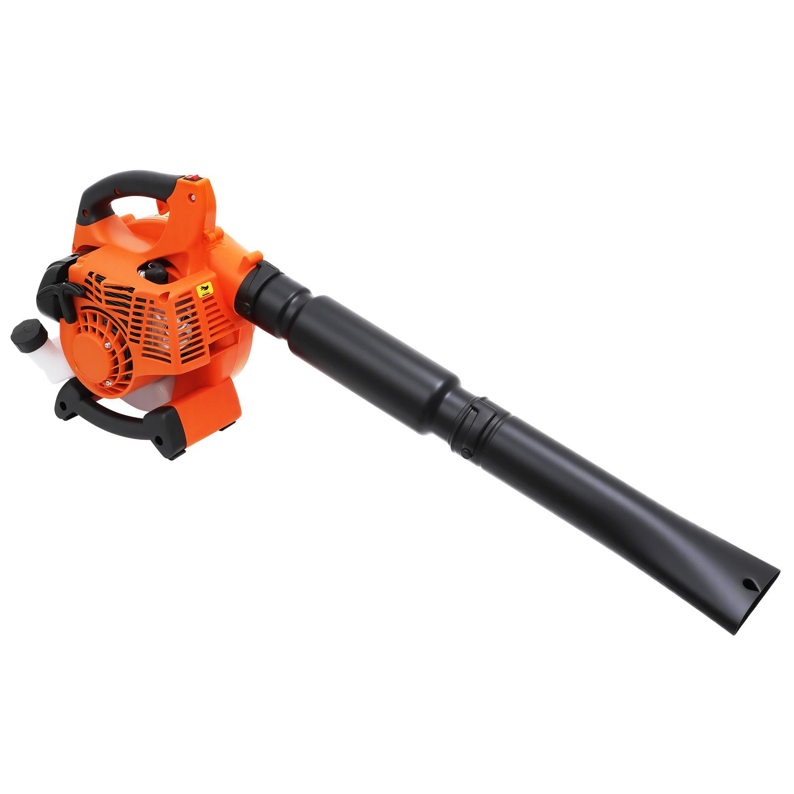 

Gasoline Leaf Blower 25.4CC 2-Stroke Handheld Blower 7500RPM for Yard Lawn Cleaning Leaf Snow Blowing with 2 Pipes