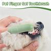 1pcs Dog Toothbrush, 360° Cleaning Finger Toothbrush for Dogs, Food Grade Silicone Dog Finger Toothbrush for Dogs\ Cats Dental