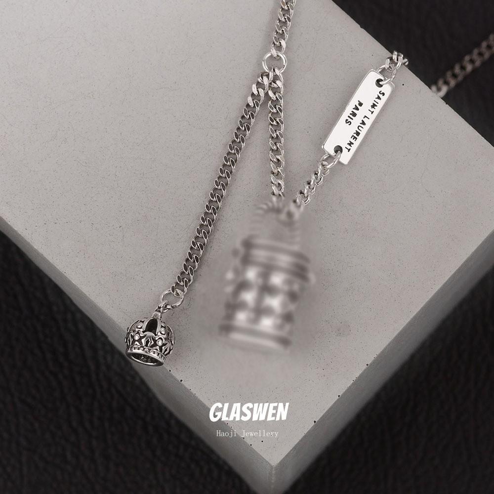 Retro Niche Design Lock Head Cross Bracelet Women'S Versatile Personality Thick Chain Bracelet Jewelry
