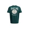 Under Armour Project Rock Letter Print Casual Loose Fit Short Sleeve T-Shirt Men Tops Moss-Green 1383221-449