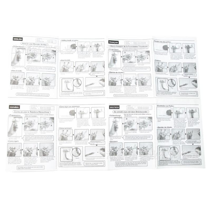 4 Needle Knitting Machine Include Yarns, Bracelet Weave Tool for DIY Bracelet Knitted Craft Christmas Gift Bag Charm