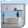 Adesivo per Piastrelle Autoadesivo Impermeabile in PVC 10x20cm Grana Marmo Cristallo Lucido Adesivi da Cucina Decorazione Murale Bagni Adesivo Murale