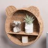 Cute Imitation Rattan Storage Rack 2 Tier Hanging Storage Basket  Living Room