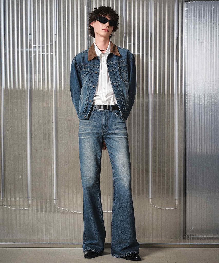 LMOOD Jeanne Flare Denim French Blue