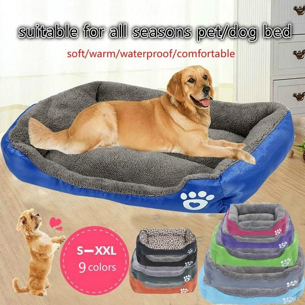 Buy Indoor Soft Dog Bed Waterproof Kennel Mat Velvet Winter Warm Puppy