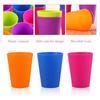 TOYMYTOY 15-Piece Set of 200ml Reusable Heat-Resistant Plastic Cups for Preschool and Kindergarten, Random Colors