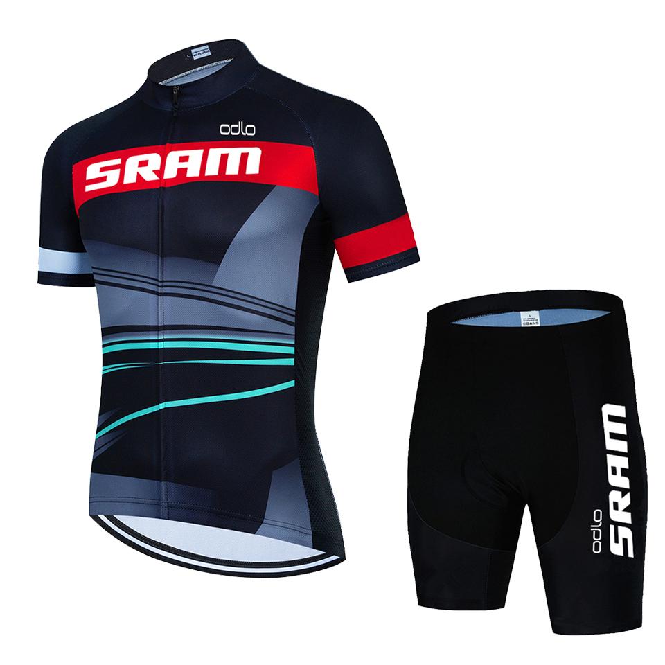 2026 SRAM Cyklistický dres Sada Letní cyklistické oblečení MTB oblečení na kolo Uniforma Maillot Ropa Ciclismo Pánský cyklistický oblek na kolo