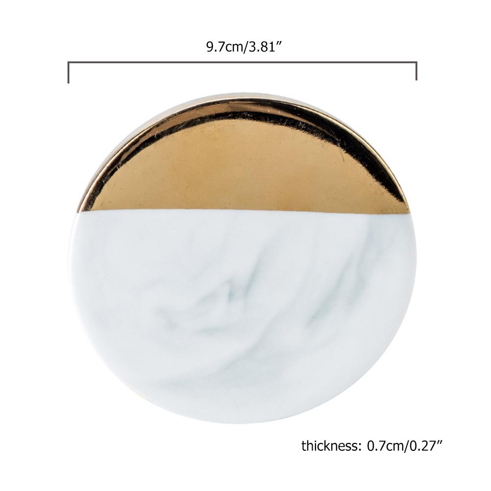 Золотые Мраморные Подставки Керамическая Подставка Подставка для Чайной Чашки Настольная Подкладка Подставка Подставка для Кофейной Чайной Чашки