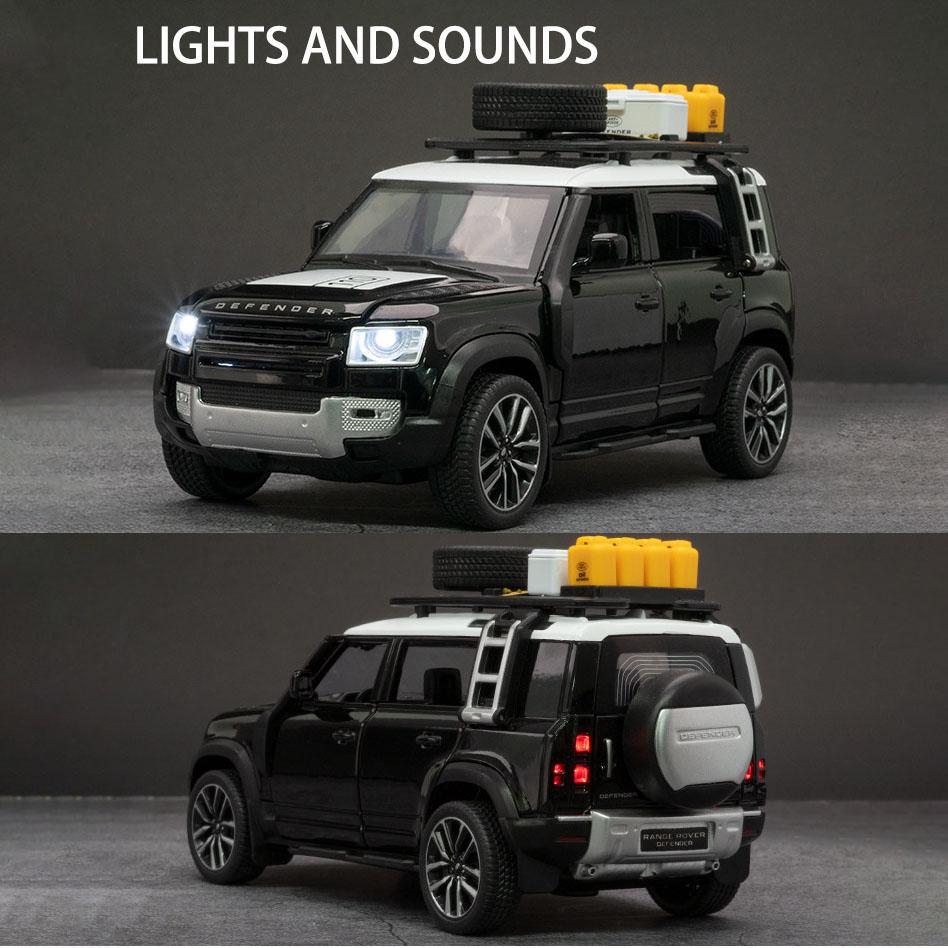 1:32 Scale Defender 2022 City ORV Alloy Car Model, Diecasts Metal Toy Sports Car Model with Sound and Light for Children Gifts