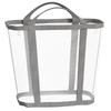 Nylon Mesh Laundry Basket Large Capacity with Handle Breathable Folding Portable Dirty Clothes Organizer Bags Toys Storage Bag