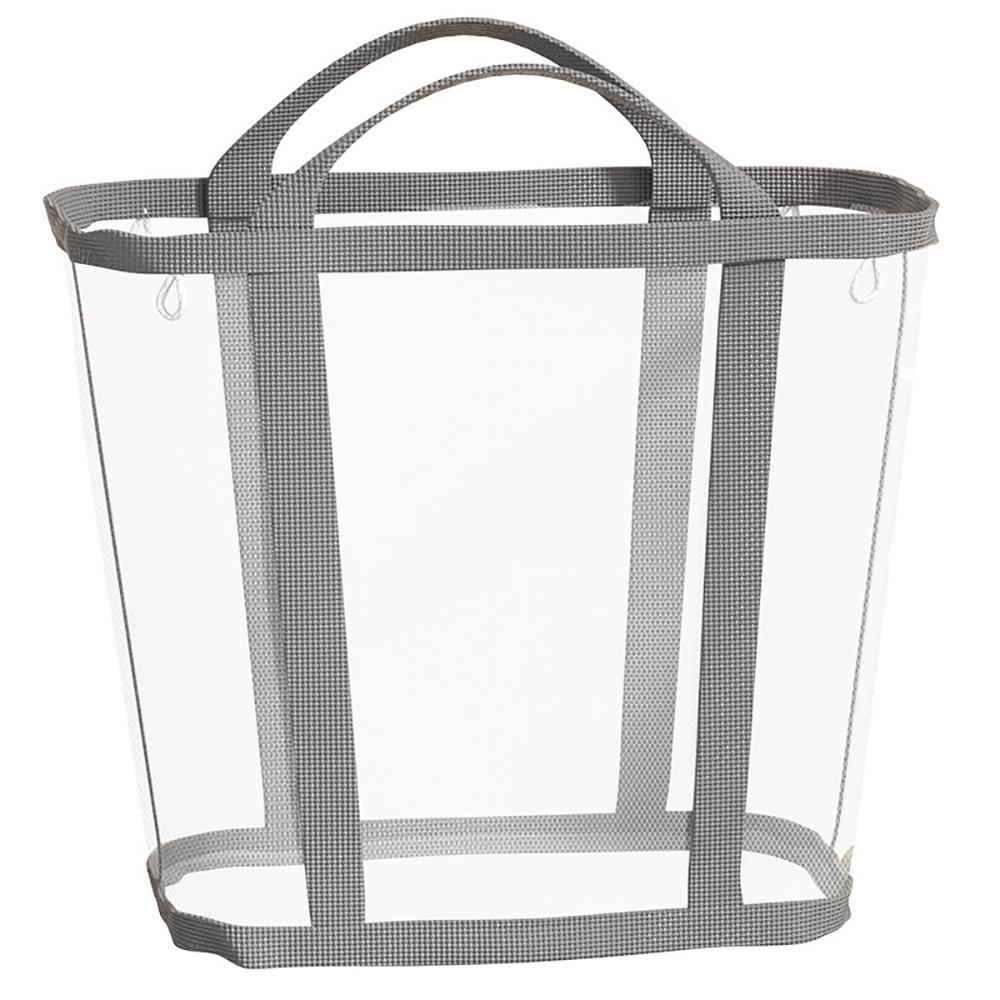 Nylon Mesh Laundry Basket Large Capacity with Handle Breathable Folding Portable Dirty Clothes Organizer Bags Toys Storage Bag