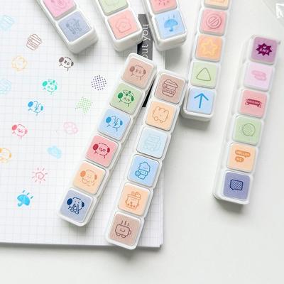New Decorative Stamps for Scrapbooking Kawaii Stamps Stationery For Journal Planner Arts DIY Crafts Album