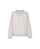 MONDAYFLOW Fleece-Lined Heat Sweatshirt_Pale Beige