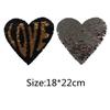 1Pc Reversible Change Color Sequins LOVE Letters Love Heart Sew on Patches for Clothes DIY Patch Applique Crafts
