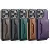 2 In 1 Detachable Magnetic Cards Solt Wallet Leather Case For iPhone 16 Pro Max 15 Plus 14 13 12 For Magsafe Wireless Charging