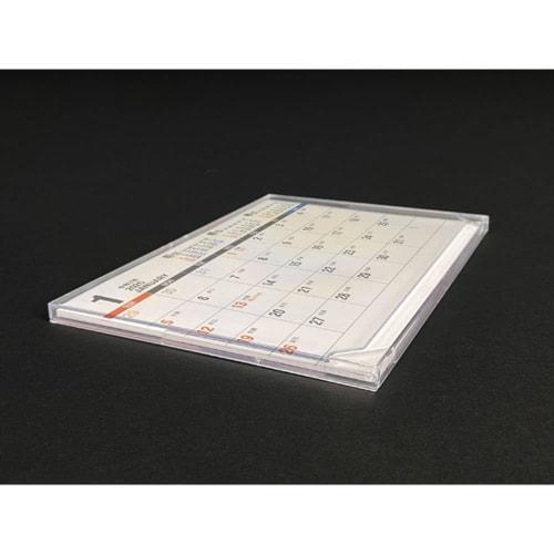 Just Corporation [100-Pack] SQ-304 Calendar Case, Desk Calendar, Desk Stand, Trading Card Display Stand, Photo Stand, Plastic