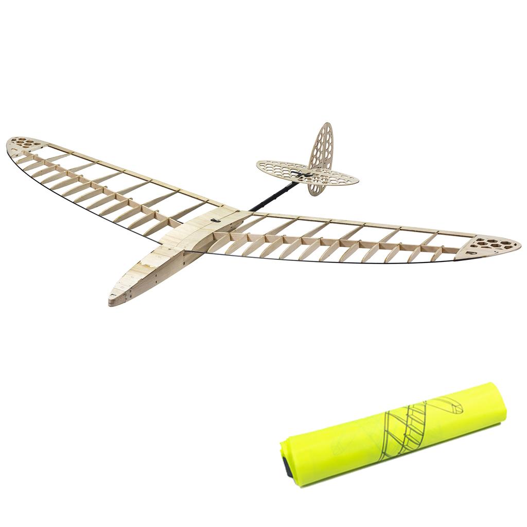 Wooden Remote Control Airplane Kit 47inch Wingspan 36inch Length Aircraft DIY Assembly for Kids