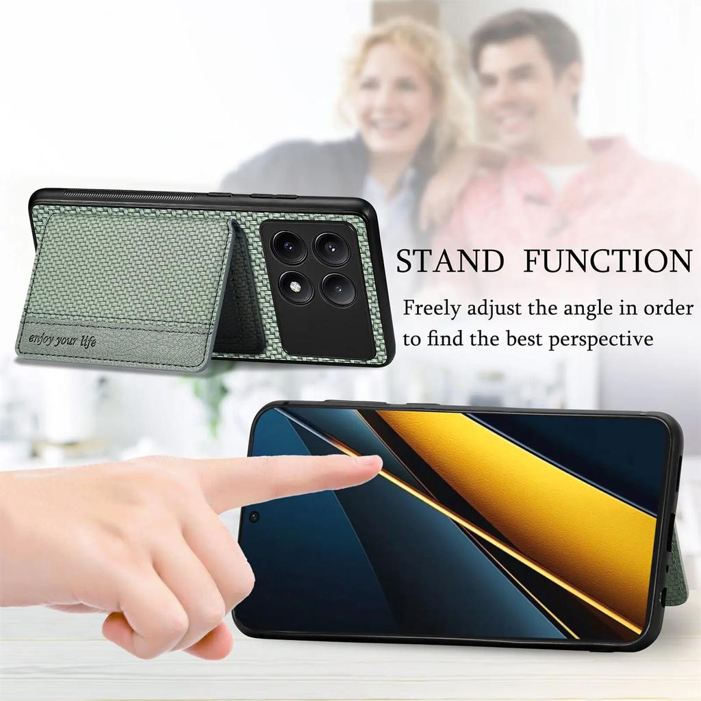 Nahast kaardihoidjaga telefonikott Xiaomi Redmi Note 14 13 12 K70 K70E K60 Pro Ultra 13T 12C Lite +POCO X6 F5 M5 jaoks tagakaas