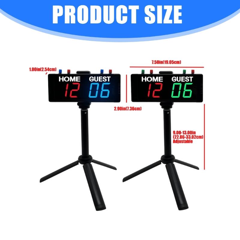 LED Digital Scorekeeper Score Counter Scorekeeper With 4 Modes And Rechargeable Battery For Indoor Outdoor Sports Use