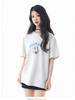 Japanese Cartoon Print Unisex Short Sleeve Crew Neck T-Shirt
