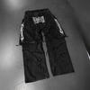 GLYDE Fashion America Retro Street Zip Up Patchwork Baggy Jeans Men Y2k Stripe Embroidery Splicing Black Denim Pants Hip Hop Jeans