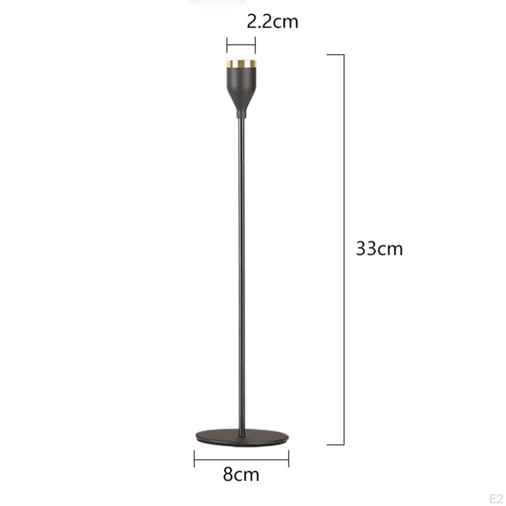 Candle For Taper Candles,Metal Decorative Candlestick Holder Wedding,Dinner,Party,Fit Pillar