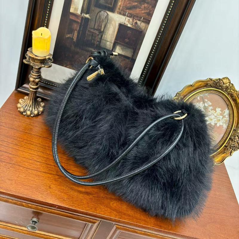 Женская маленькая сумка-тоут из искусственного меха, пушистая сумка с верхней ручкой, плюшевая сумка через плечо, сумочка, пушистая сумка-тоут, зимние кошельки для женщин, пушистая сумочка, плюшевые сумки One Size