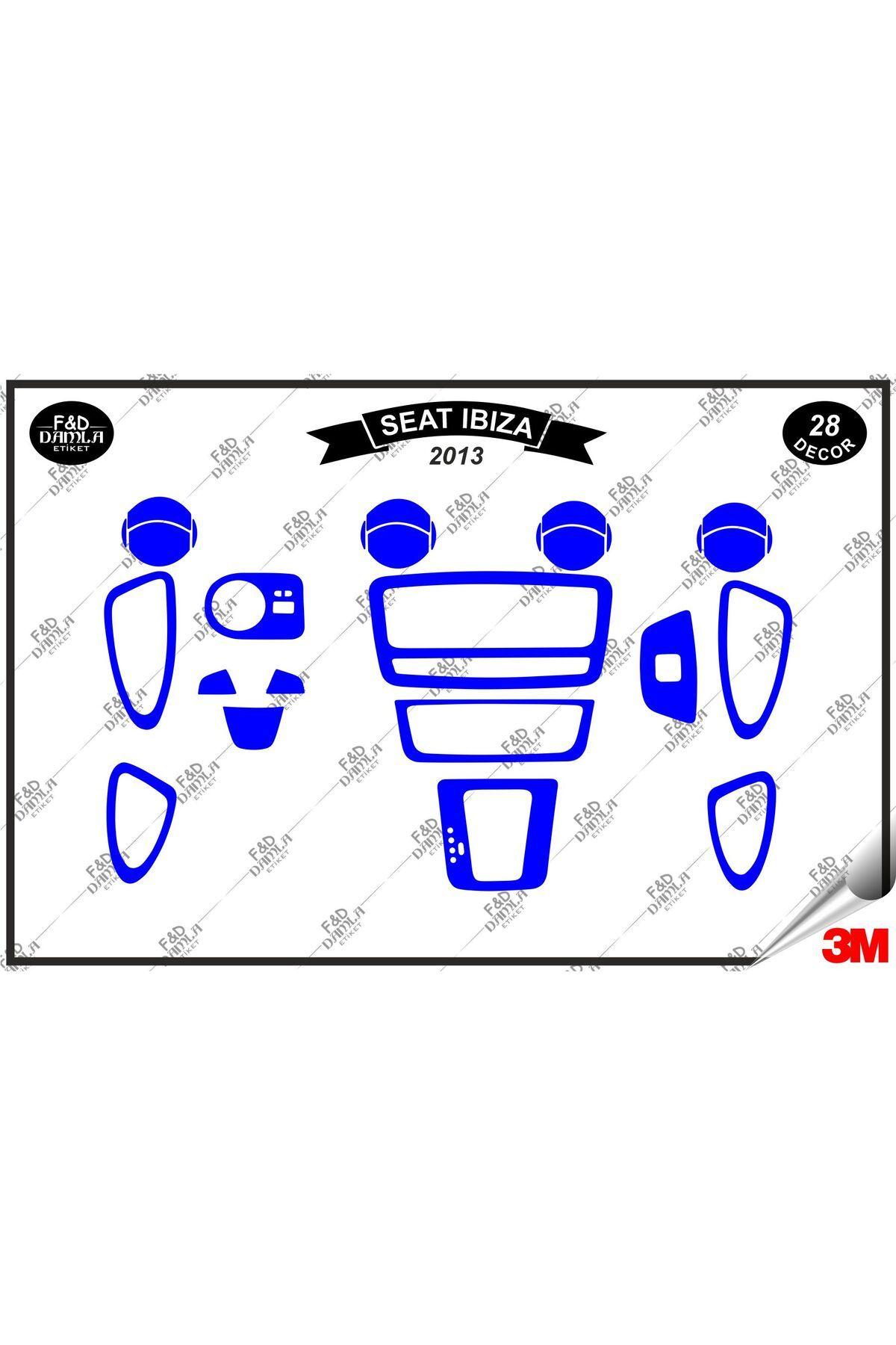 

Seat İbiza 2013 Torpido Konsol Trim Göğüs Maun Kaplama Set 28 Parça Mavi