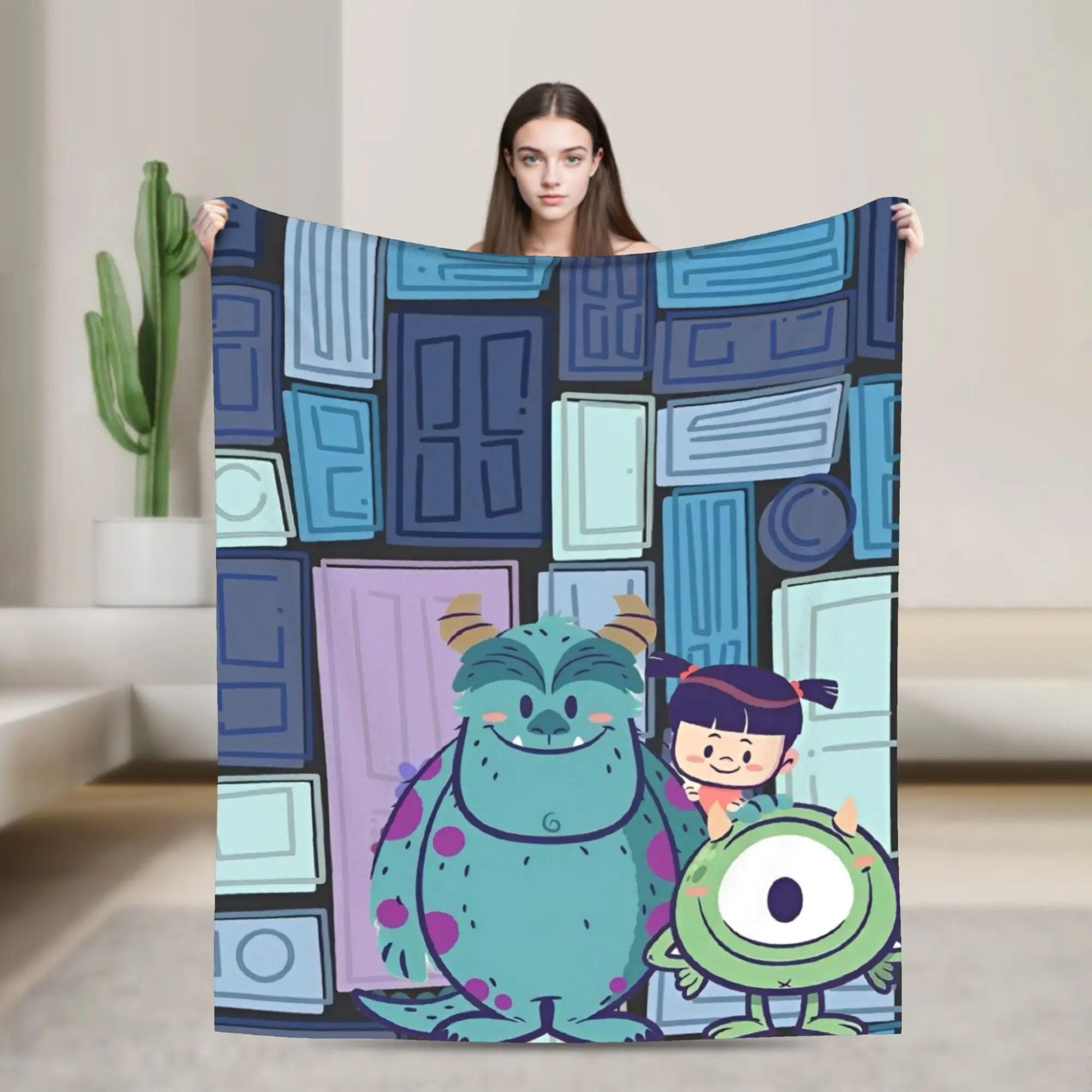 Джеймс П. Плед с Монстрами Inc Салливан Фланелевый Плед Летнее Украшение для Кондиционера Легкое Покрывало 70x100cm