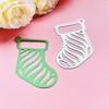 Weihnachtsstrumpf Metall Stanzformen DIY Basteln Kohlenstoffstahl Prägevorlage Schablone Scrapbooking für Karte Stanzformen