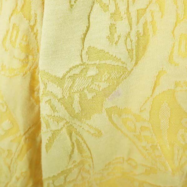 Yves Saint Laurent Overall Handle Long Sleeve Knit Polo Shirt M Yellow Men's Used