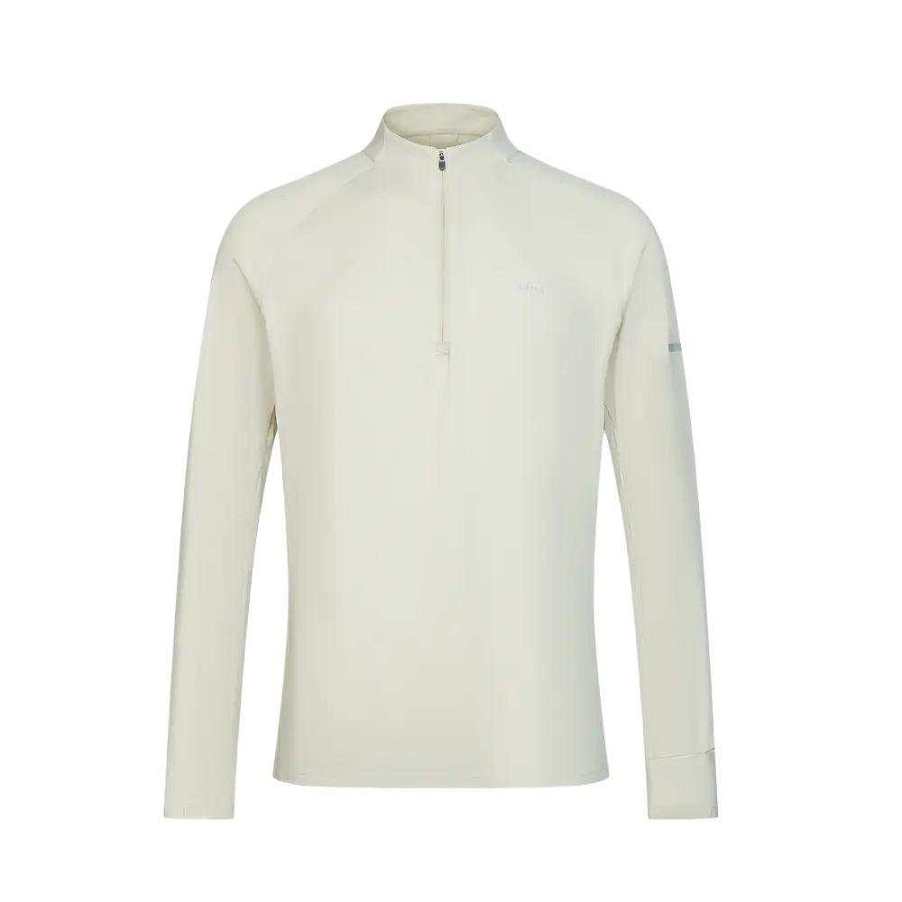 

DECATHLON KIPRUN 500 Series Solid Color Breathable Quick Dry Half Zipper Long Sleeve T-Shirt Men s Light Chalk Grey S-170/88A