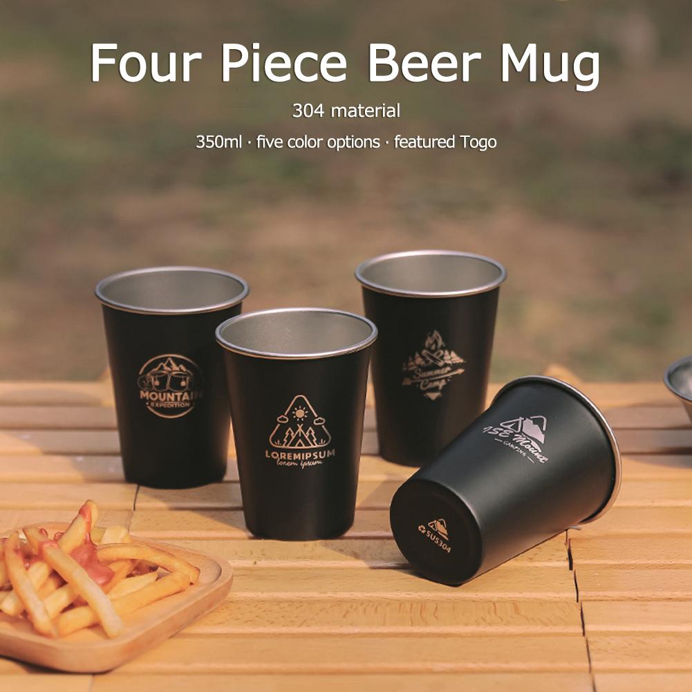Outdoor Camping Cup Stainless Steel Travel BBQ Coffee Tea Drinking Mugs for Party Wine Beer Bottle Drinkware
