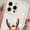 Christmas Reindeer Thick iPhone Case for 12/13/14/15 Pro/16 Pro Max/Apple 17
