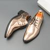 2025 Nové Pánské Kvalitní Lakované Kožené Boty Červené Svatební Boty Nadměrná Velikost 38-46 Zlaté Zelené Modré Kůže Měkké Pánské Společenské Boty