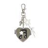 Heart-Shaped Bag Charm Pendant Lightweight Makeup Mirror Accessories  Bag Decoration