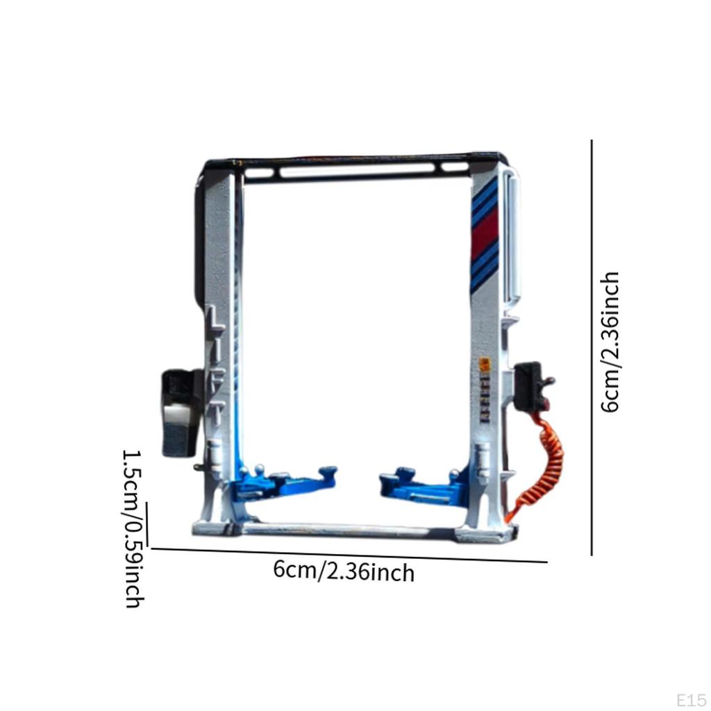 1/64 Scale Model Car Lift, Decorative And Creative Diorama, Lift for Garage Children