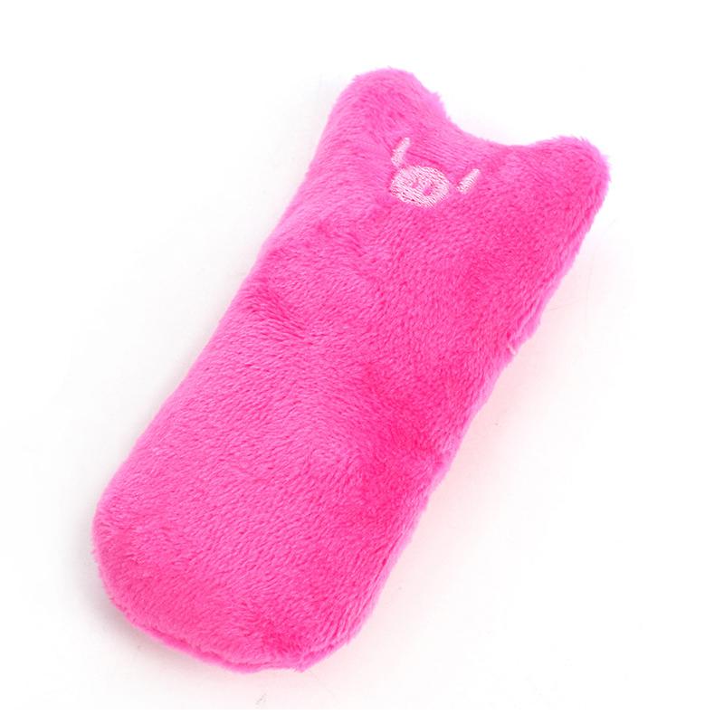

Interactive Cute Cat Toy Funny Plush Mini Teeth Grinding Catnip Squeaky Chewing Toy for Kittens Pet Accessories розовый