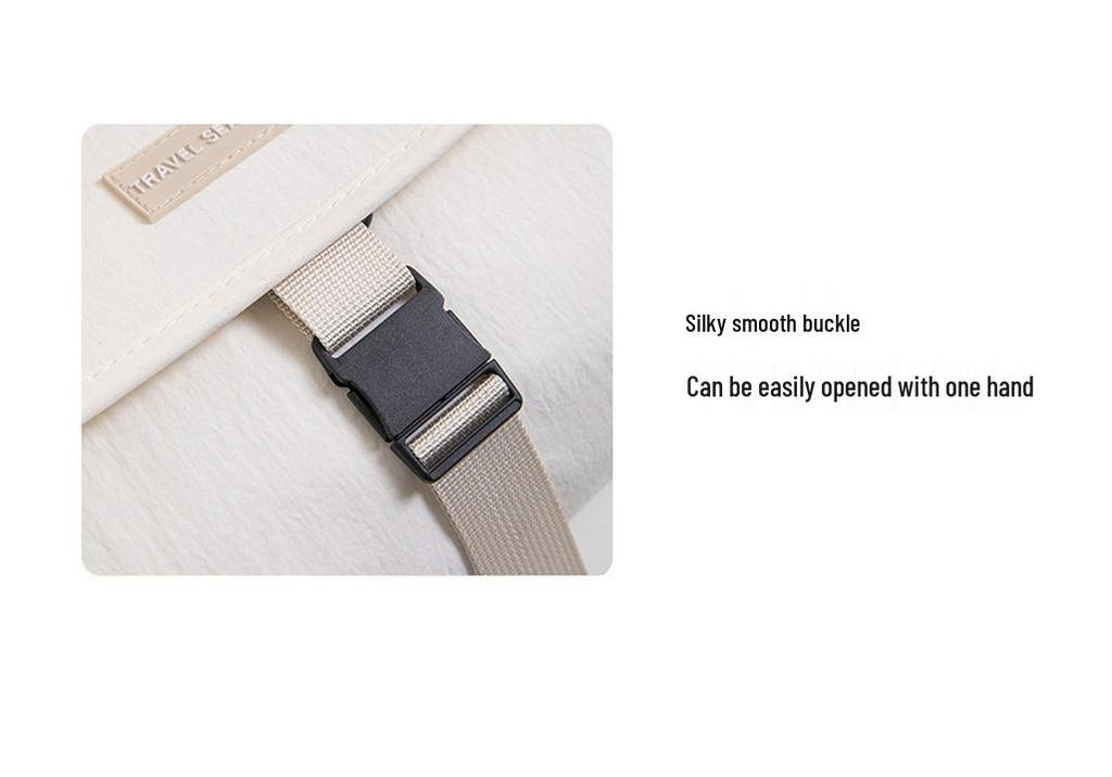 Twill Waterproof Hanging Toiletry and Makeup Organizer with Wet/Dry Separation