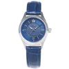 AWAZU Automatic No Battery Replacement Sapphire Genuine Leather Crocodile X Blue Women's Watch, Japanese-made, Winding, Required, Glass