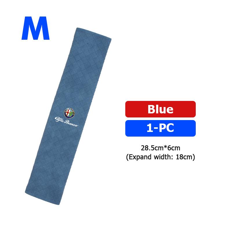 ZNBUA1 Car Safety Seat Belt Shoulder Breathable Protection Padding Pad For Alfa Romeo Giulietta GT 159 147 156 Mito Brera Giulia Spider