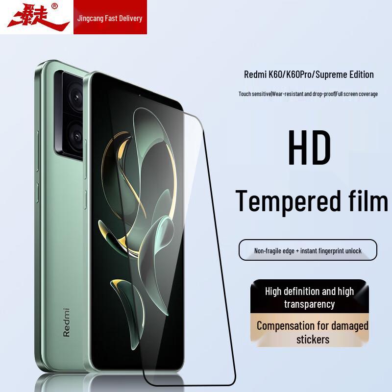 Xiaomi Redmi Tempered Glass Screen Protector (2-Pack)