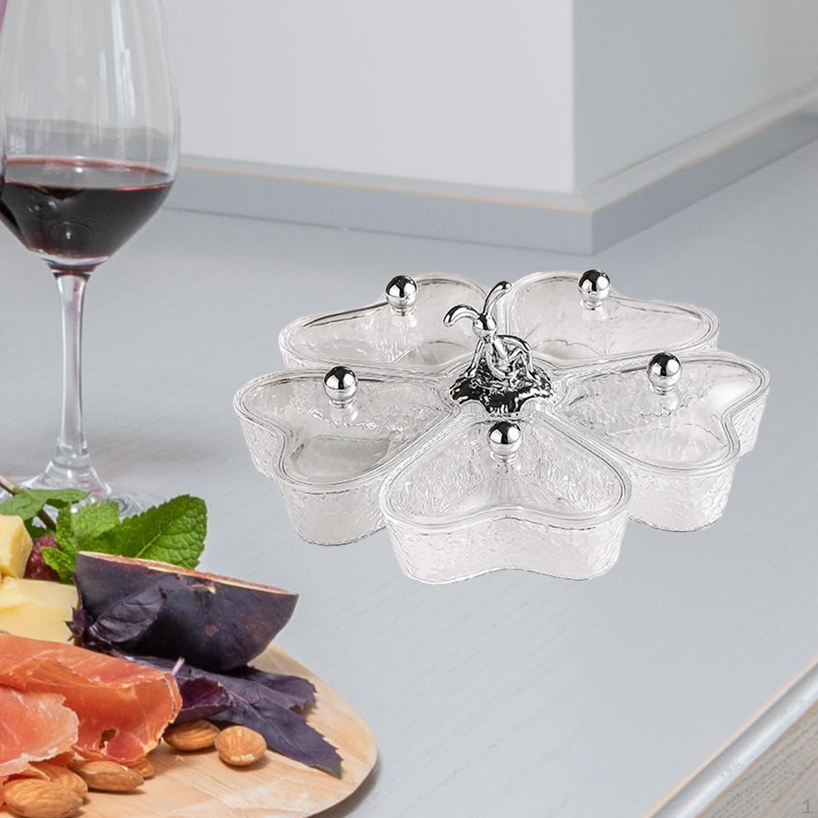 Блюдо для закусок, разделенная сервировочная тарелка для хранения сухофруктов, посуда для закусок